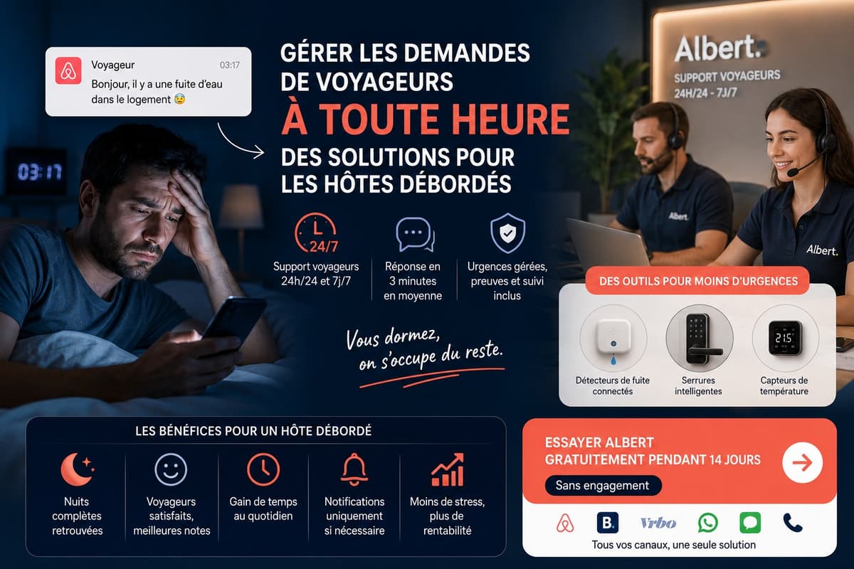 Gérer les demandes de voyageurs à toute heure : solutions pour les hôtes débordés